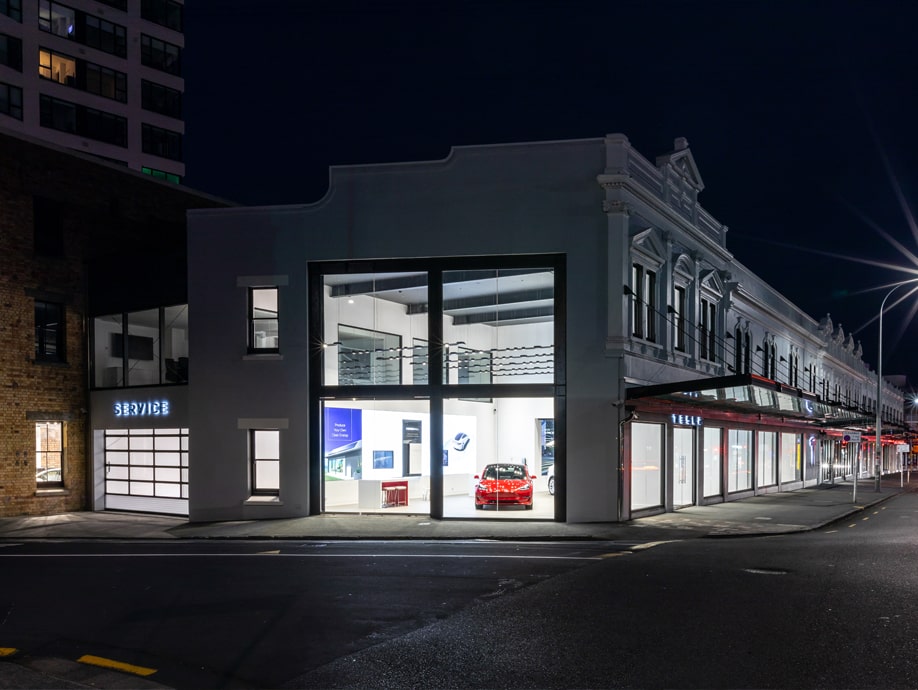 Howe St elevations to showcase the Italianate façade and Tesla, the major tenants NZ headquarters